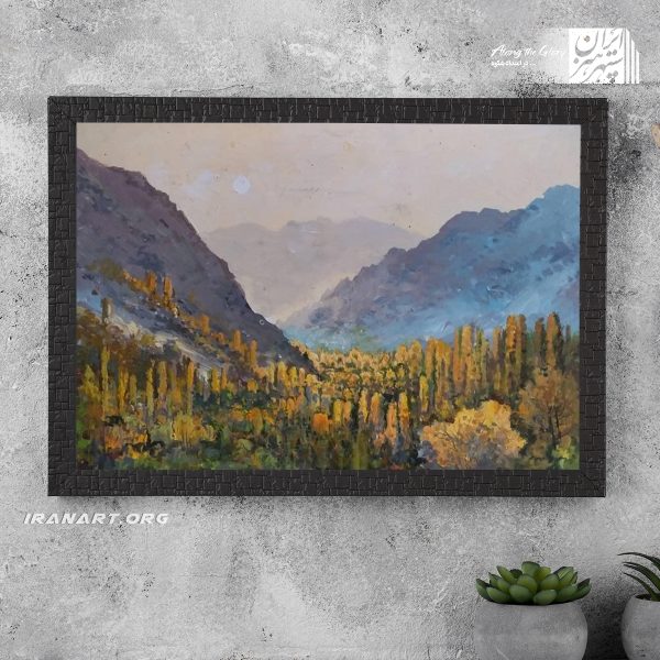 تابلو نقاشی دره پاییزی