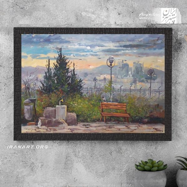 تابلو نقاشی شهری مشهد