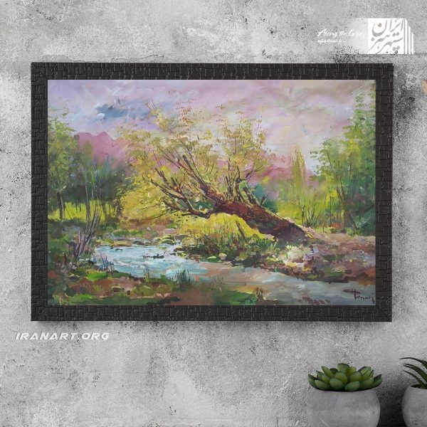 تابلو نقاشی طبیعت کاشمر