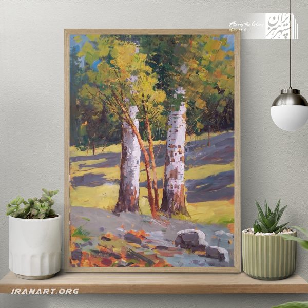 تابلو نقاشی درختان