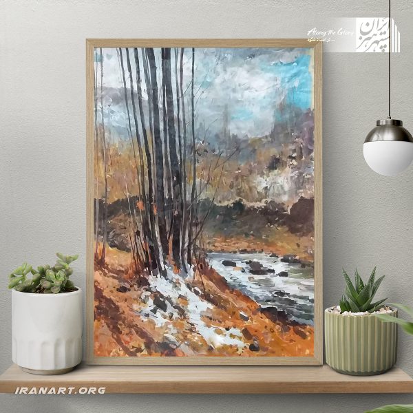 تابلو نقاشی طبیعت جاغرق