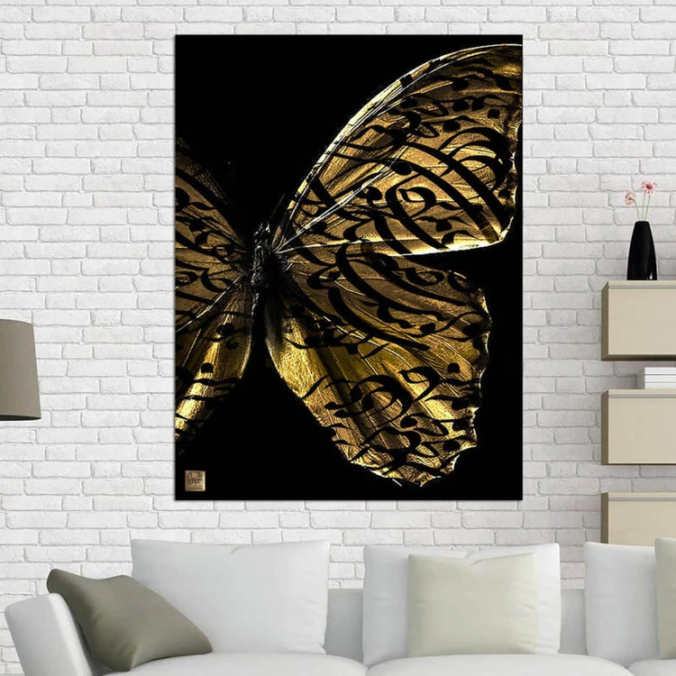 1664386170_86005 تابلو بوم میکس مدیا نقاشی خط - Image 1