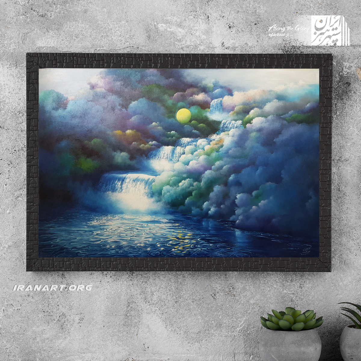 تابلو-نقاشی-رنگ-روغن-به-نام-در-خیال تابلو نقاشی رنگ روغن به نام در خیال - Image 1