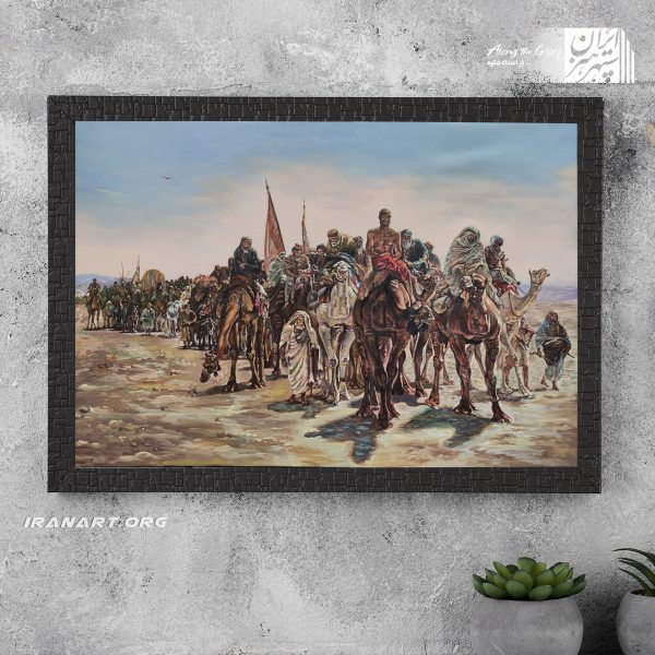 تابلو نقاشی کاروان تجاری