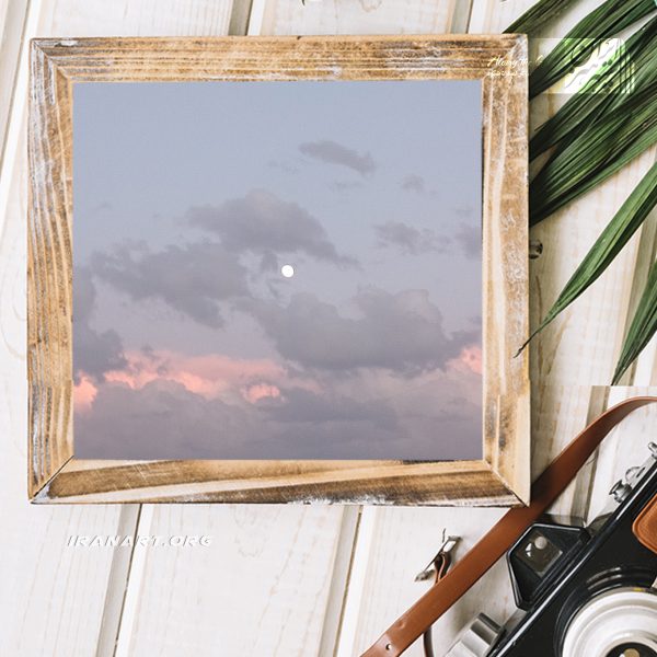 قطعه عکس آسمان و ماه