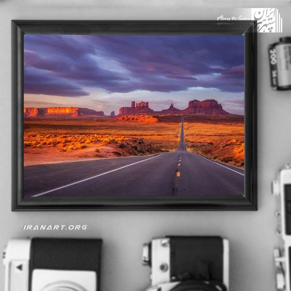 قطعه عکس جاده ایالتی آریزونا آمریکا