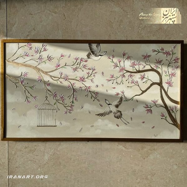 تابلو نقاشی رنگ روغن و اکریلیک منظره