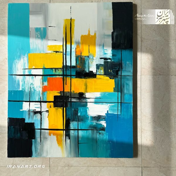 تابلو نقاشی اکریلیک انتزاعی