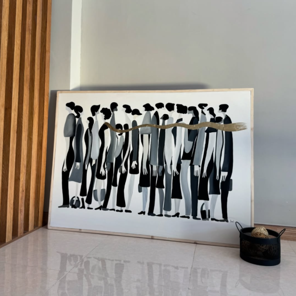 تابلو نقاشی اکریلیک آدم ها