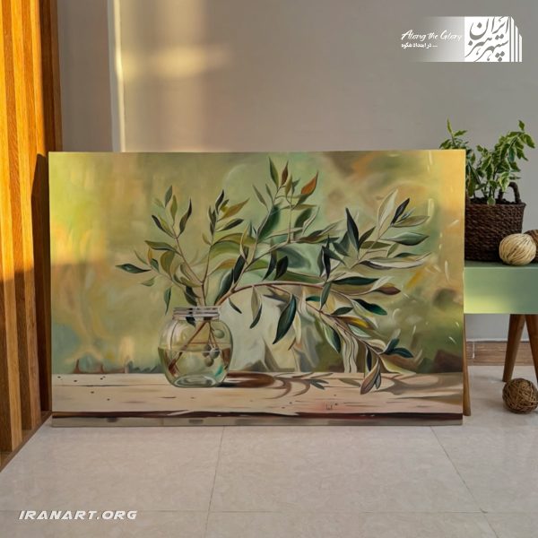 تابلو نقاشی برگ زیتون نماد«صلح»