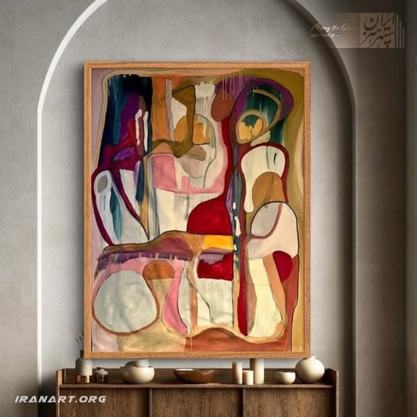 تابلو نقاشی اکریلیک انتزاعی، طرح 2