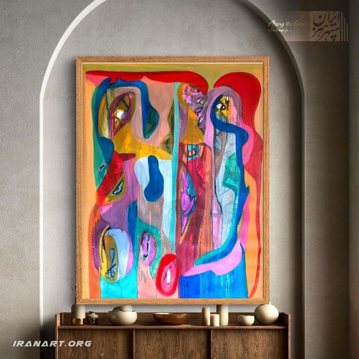 Screenshot-2025-10-13-162422 تابلو نقاشی اکریلیک انتزاعی، طرح 3 - Image 1