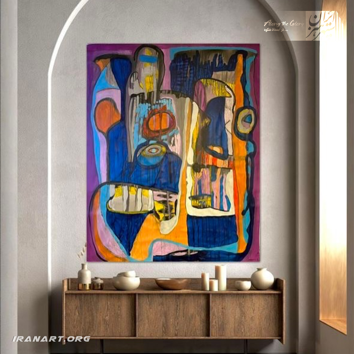 Screenshot-2025-10-13-162429 تابلو نقاشی اکریلیک انتزاعی، طرح 4 - Image 1