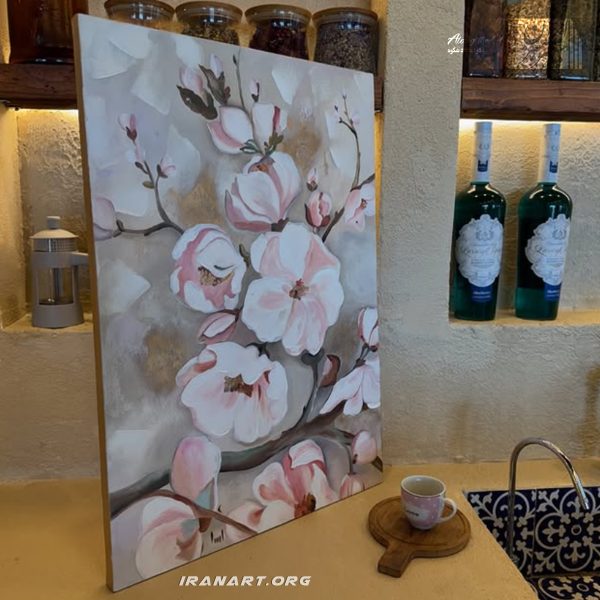 تابلو نقاشی رنگ روغن شکوفه