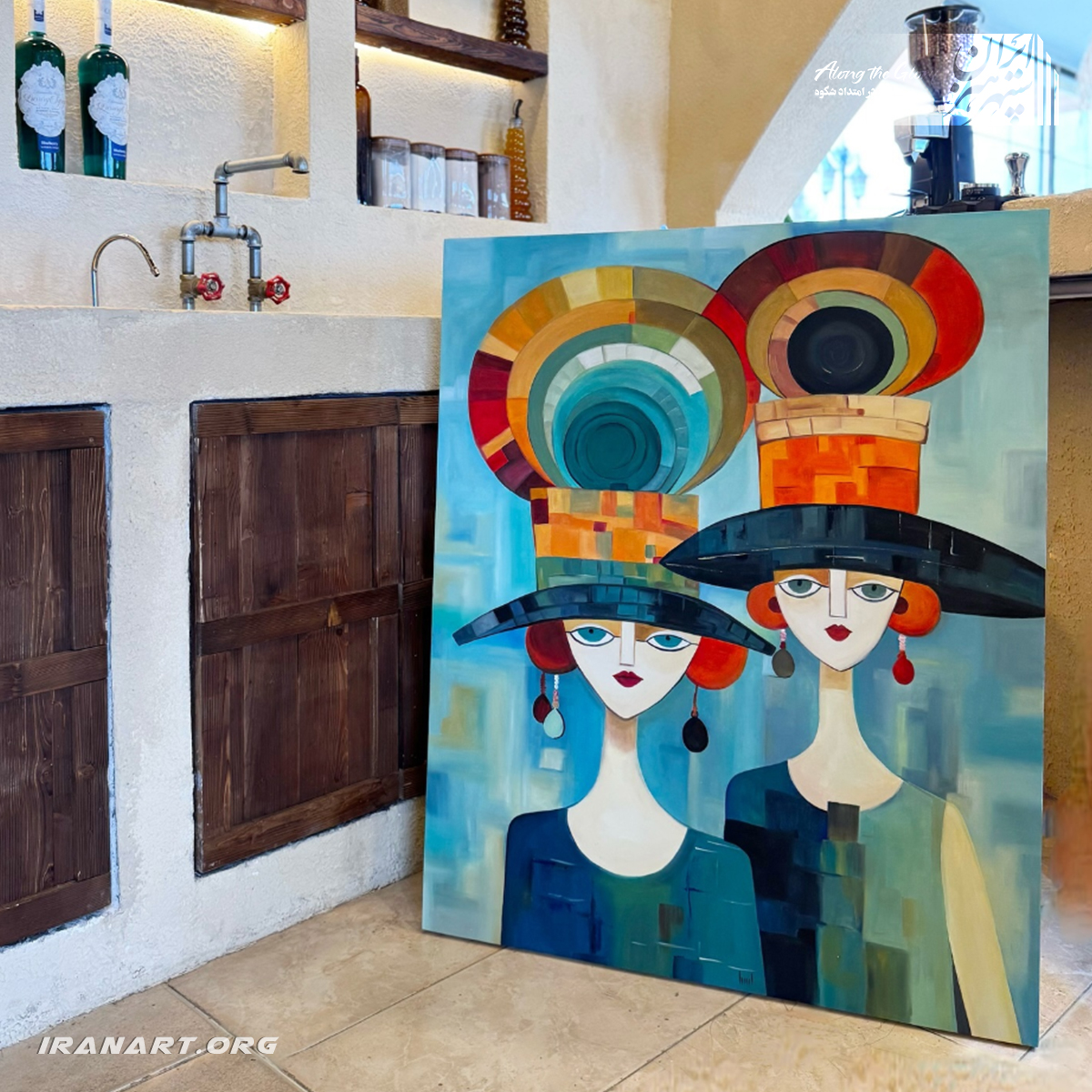 Screenshot-2025-10-13-162749 تابلو نقاشی رنگ روغن انتزاعی، آدمک - Image 1