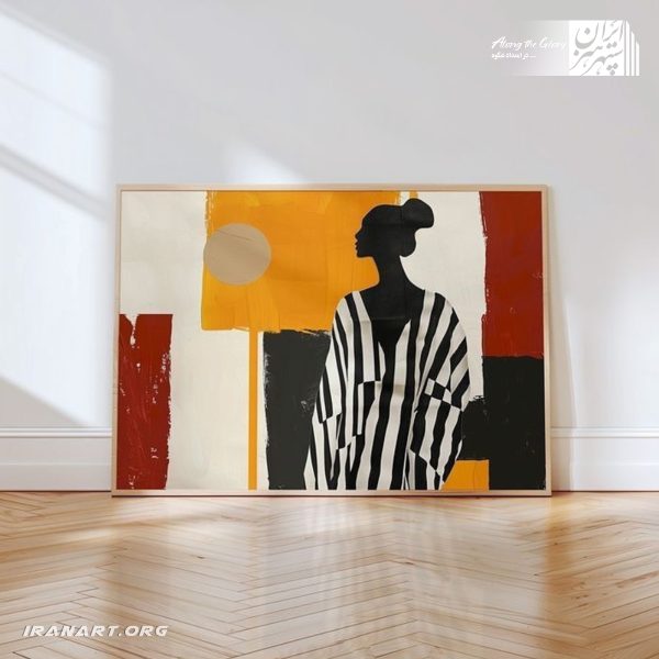 تابلو نقاشی مینیمال رنگ اکریلیک