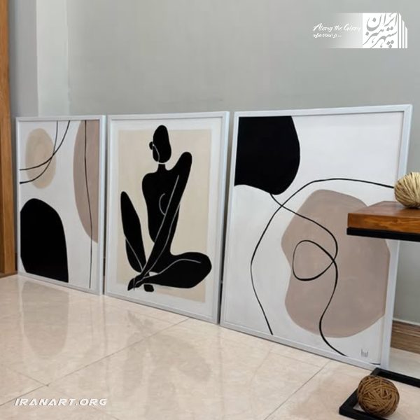 تابلو نقاشی اکریلیک، مینیمال سه تکه