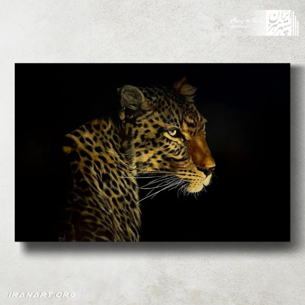 تابلو رنگ روغن یوزپلنگ، جلوه‌ای از قدرت، ظرافت و زیبایی طبیعت