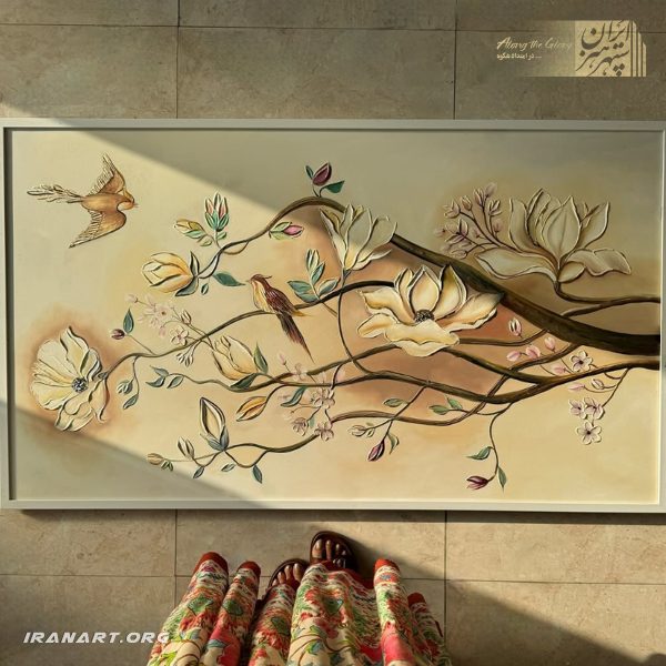 تابلو نقاشی رنگ روغن «باغ بهشت»