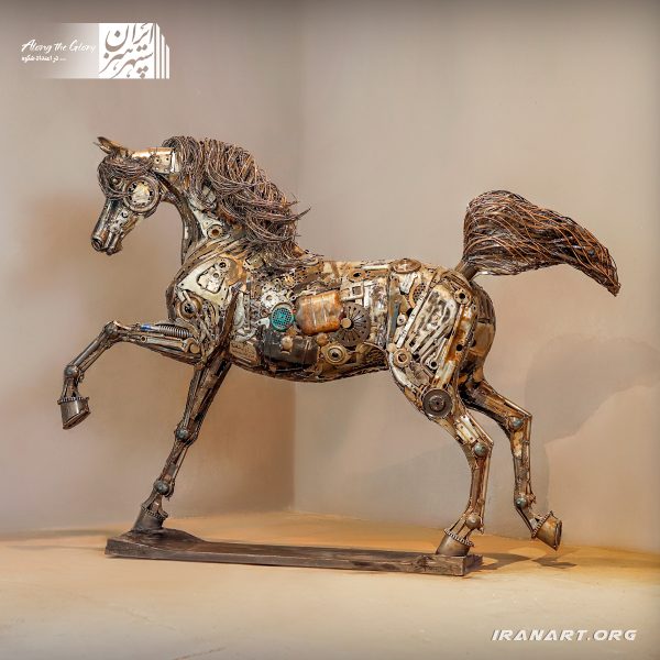 مجسمه نفیس فلزی «اسب»